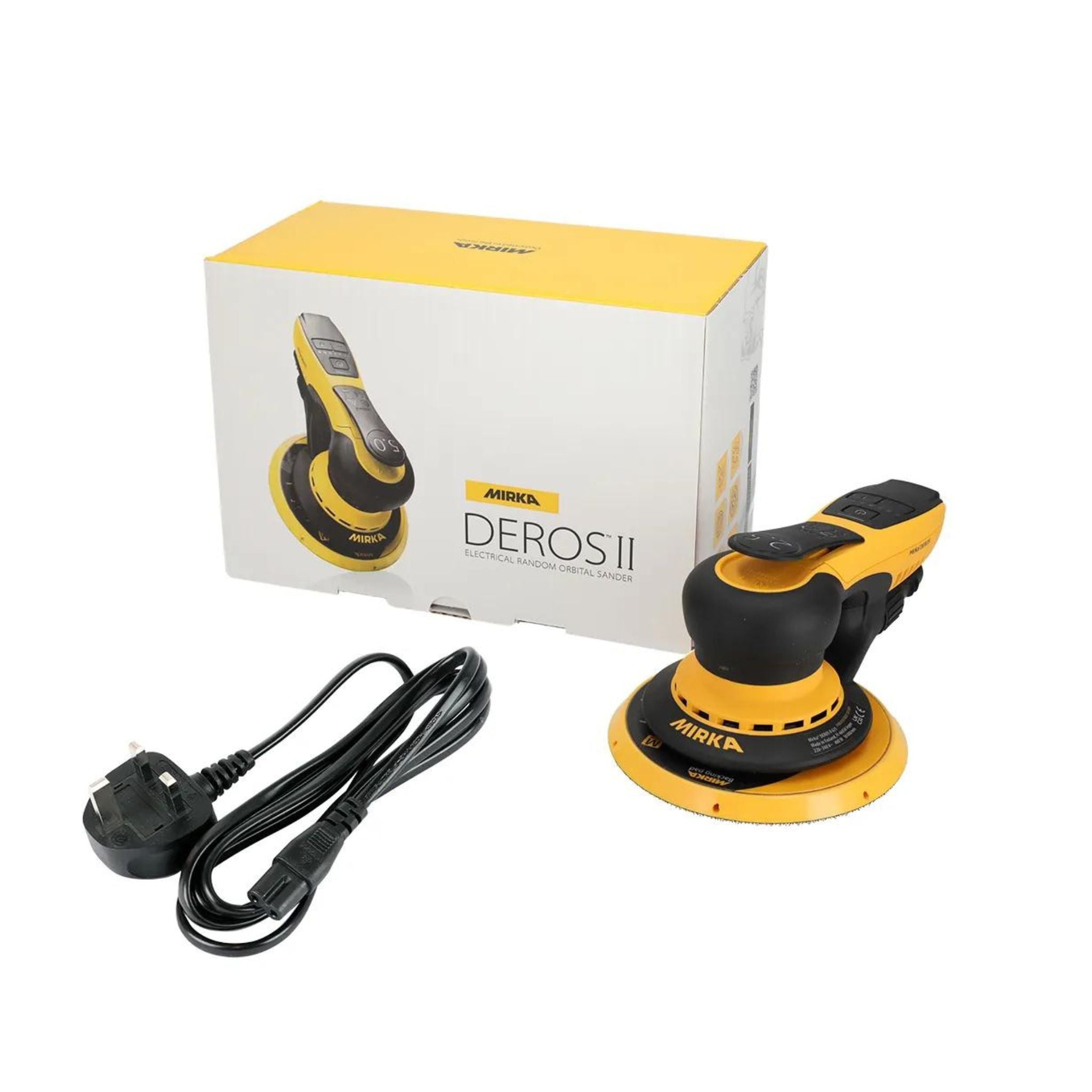 Mirka DEROS II 625CV 150mm 230V Orbital Sander 2.5mm Orbit Restorate
