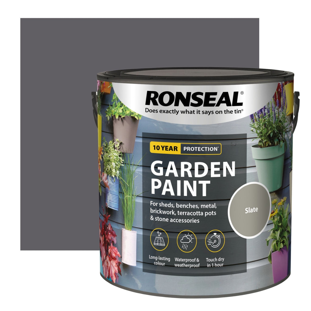 Ronseal Garden Paint Slate - Restorate-5010214874316