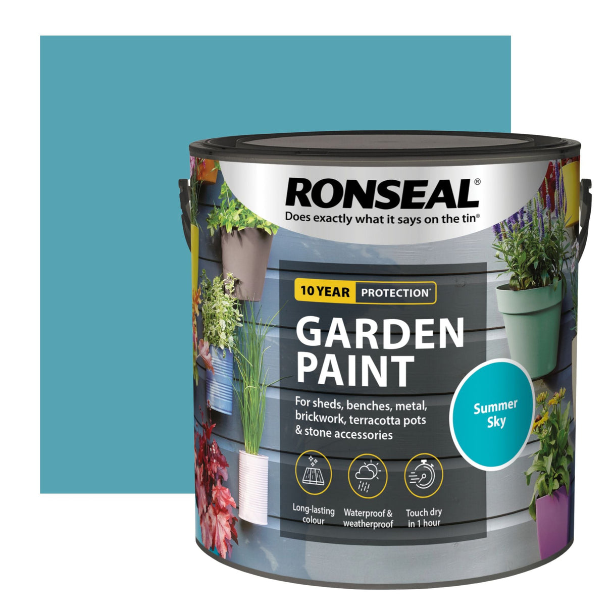 Ronseal Garden Paint Summer Sky - Restorate-5010214885145