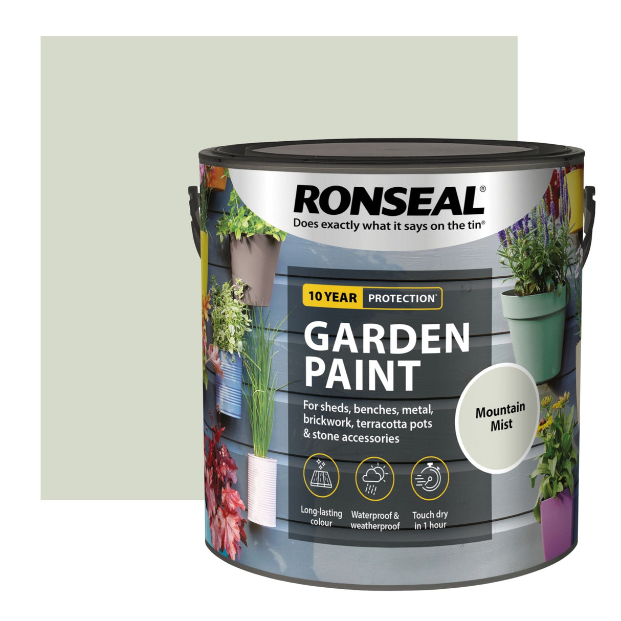 Ronseal Garden Paint Mountain Mist - Restorate - 5010214894413