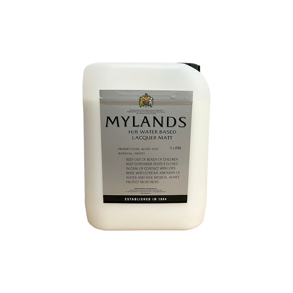 Mylands HB Waterborne Lacquer in Matt 5L.