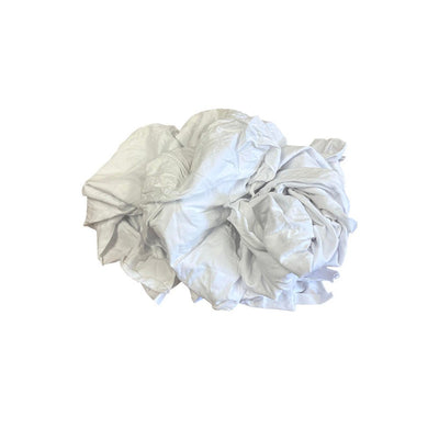 Restorate White Cotton Cut T-Shirt Rags