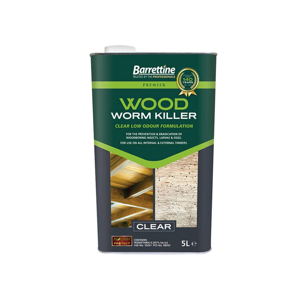 Barrettine Premier Woodworm Killer - Restorate-5015861130501