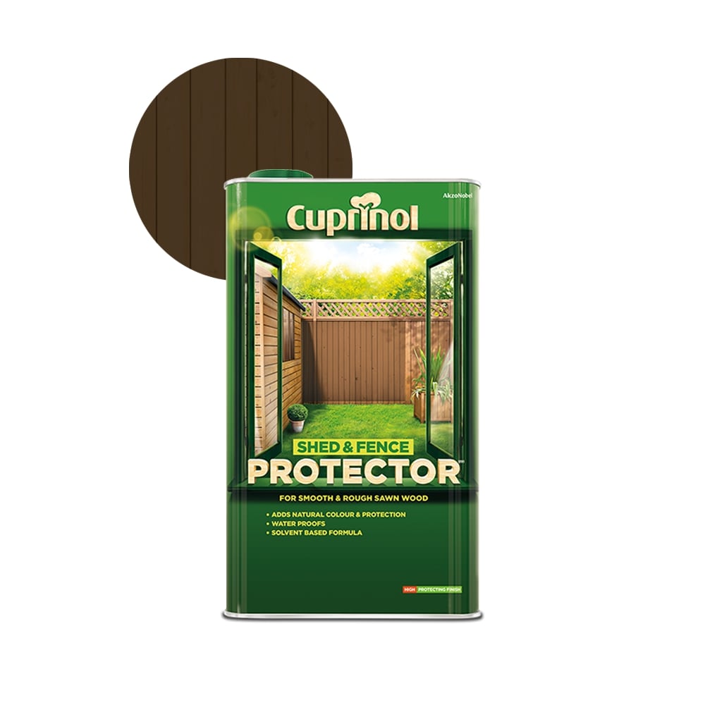 Cuprinol Shed and Fence Protector Chestnut 5 Litres - Restorate-5010212545768