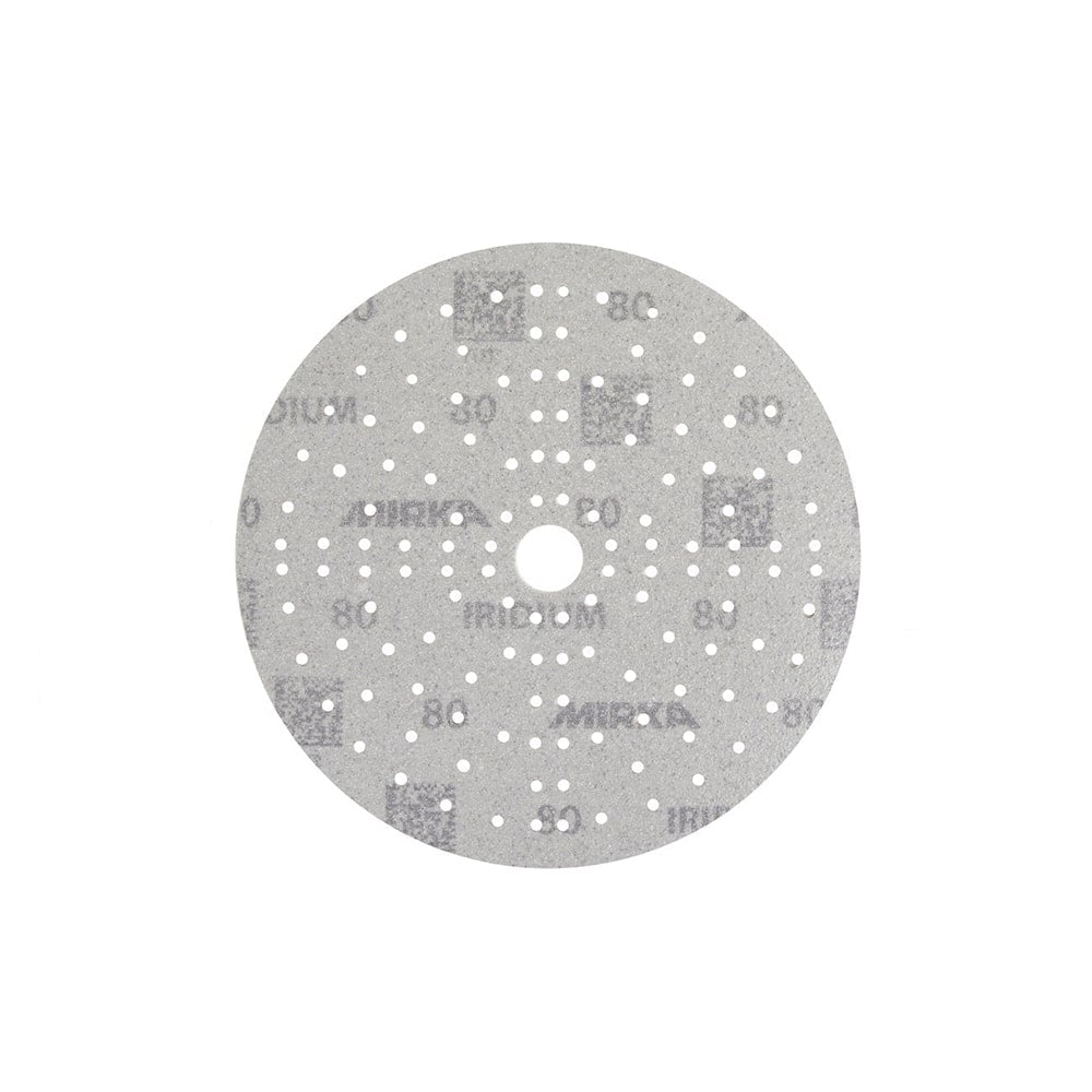 Mirka Iridium Premium 150mm 121 Hole Sanding Discs (Box of 100) - Restorate-6416868234985