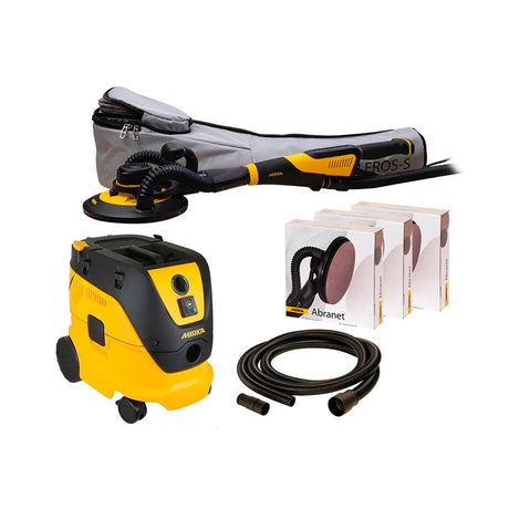 Mirka LEROS-S 950XCV Dual Voltage & 1230L PC 230V Deco Solution Kit - Restorate-