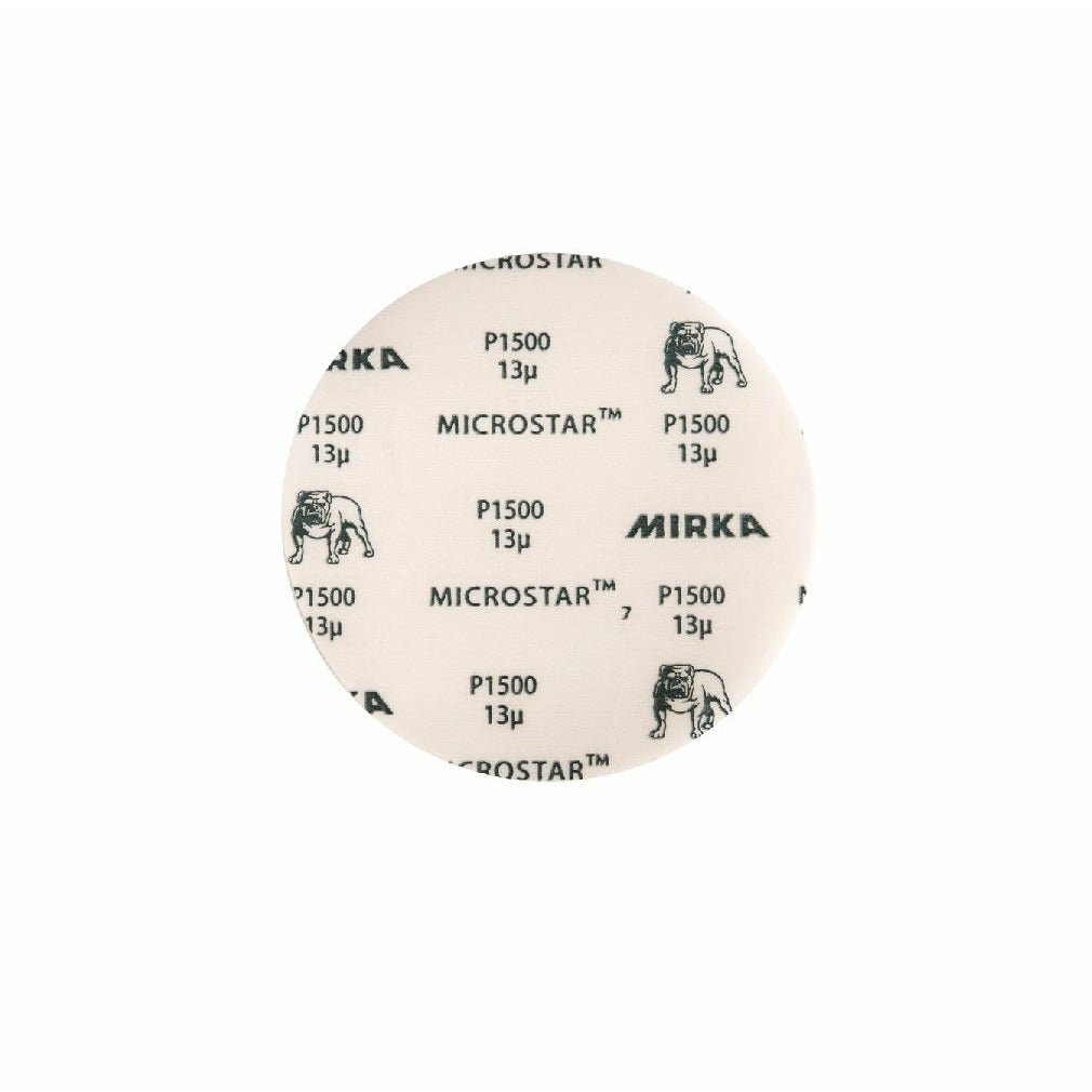 Mirka Microstar 150mm No Hole Film Sanding Disc (Box of 50) - Restorate-6416868507805
