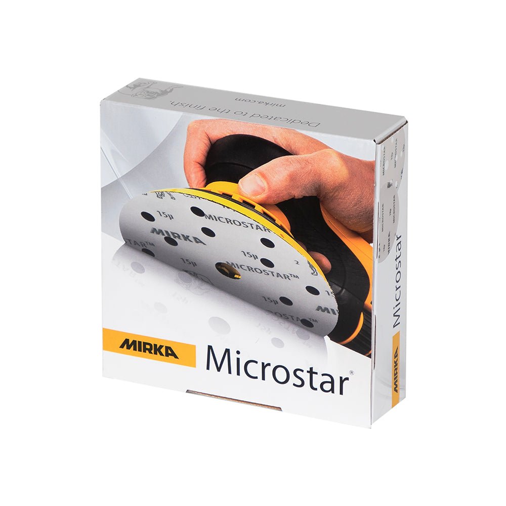 Mirka Microstar Finishing Disc 150mm 15H (Box of 50) - Restorate-6416868504866