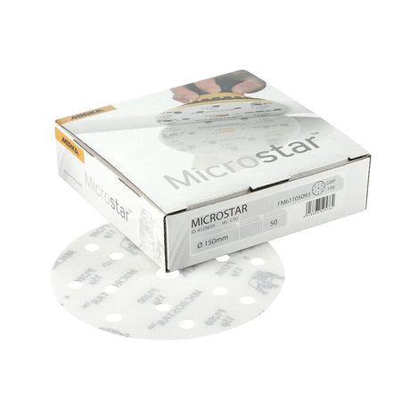 Mirka Microstar Finishing Disc 150mm 15H (Box of 50) - Restorate-6416868504866