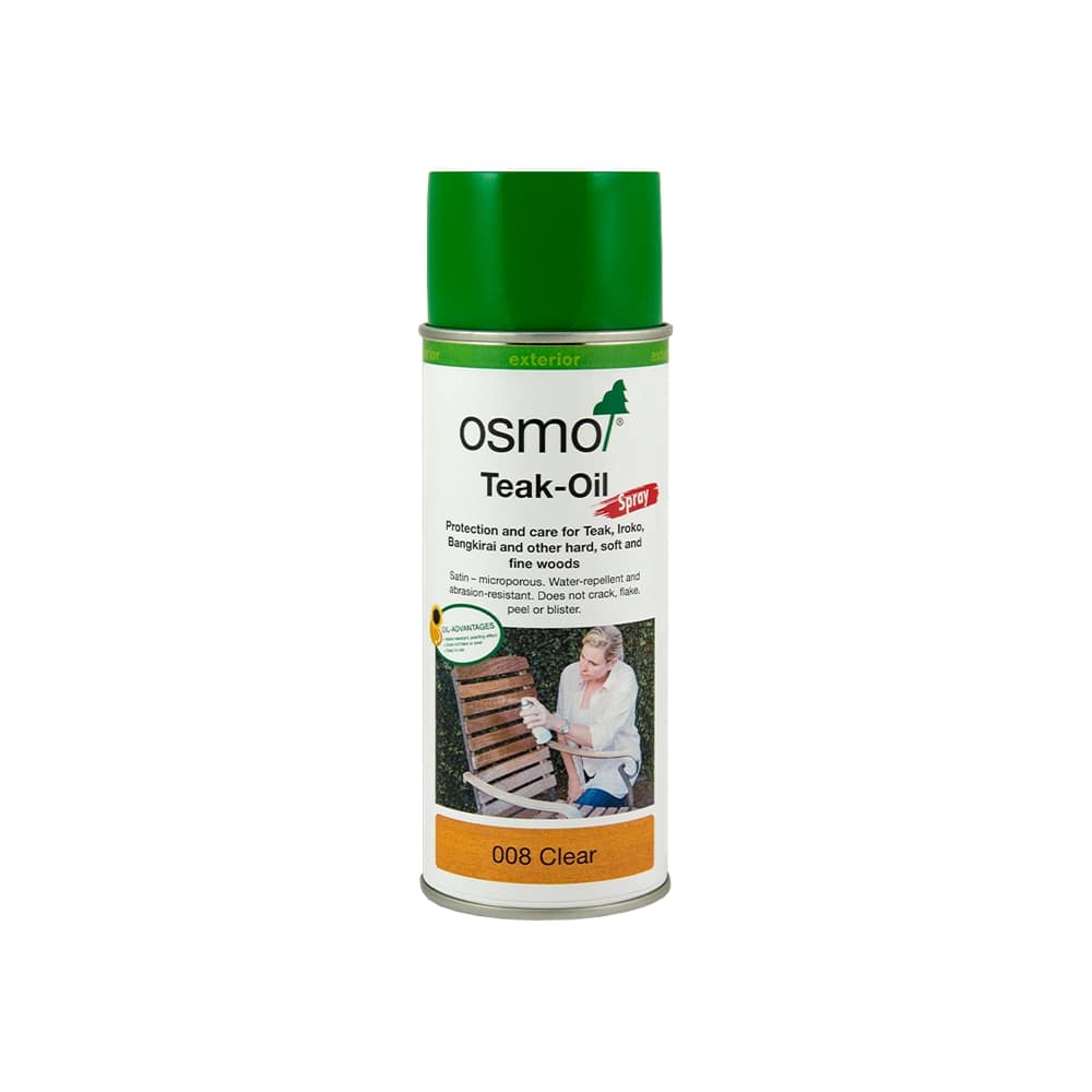 Osmo Teak Oil Spray Clear 008 400ml - Restorate-4006850901227