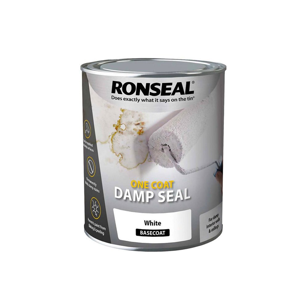 Ronseal One Coat Damp Seal 750ml White - Restorate-5010214851010