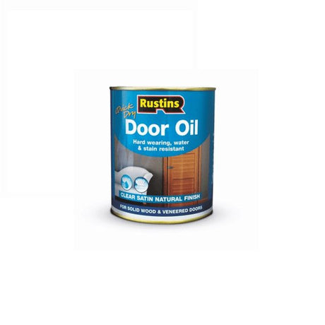 Rustins Quick Dry Door Oil (Water Based) Clear Satin 750ml - Restorate-5015332004263