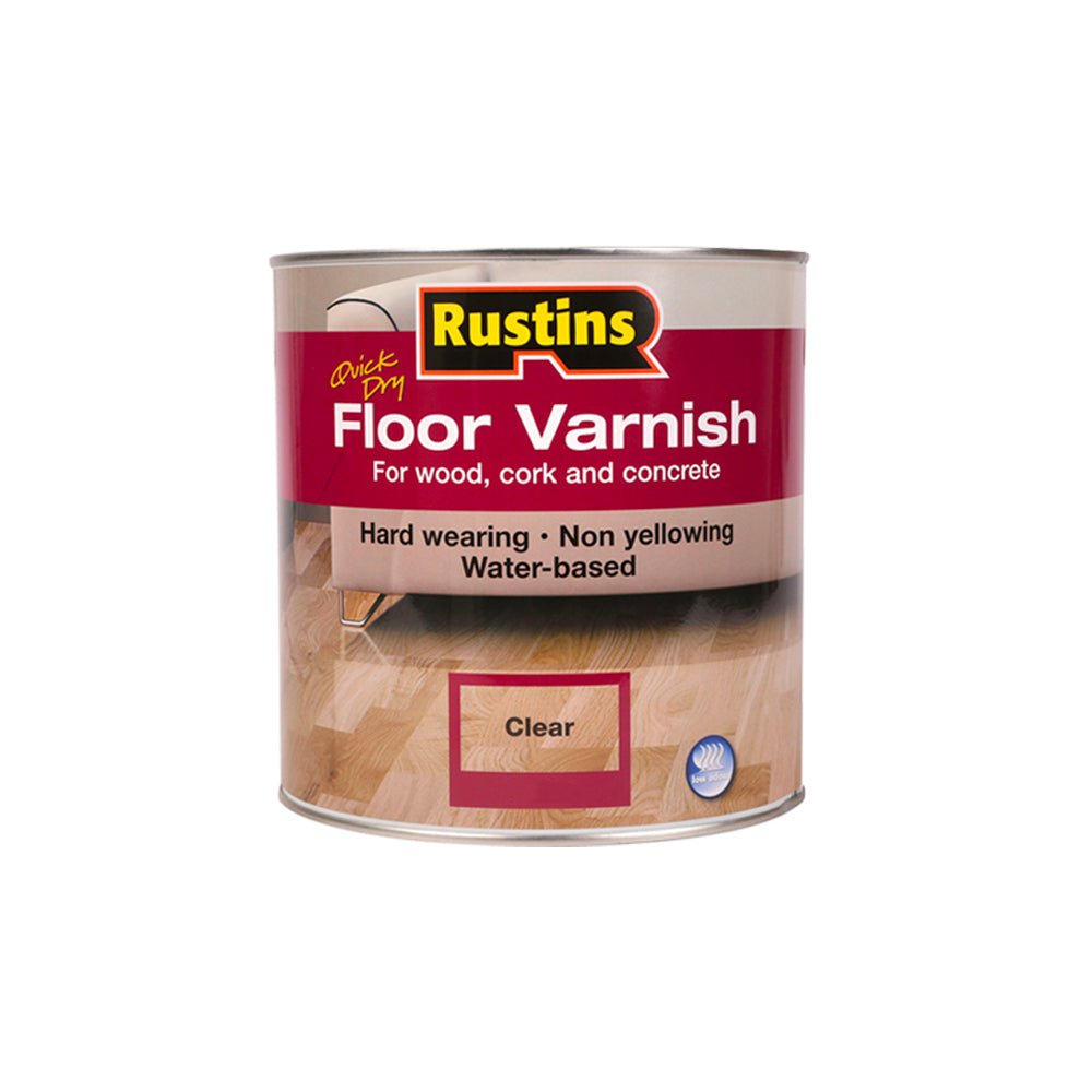 Rustins Quick Dry Floor Varnish - Restorate-5015332000029
