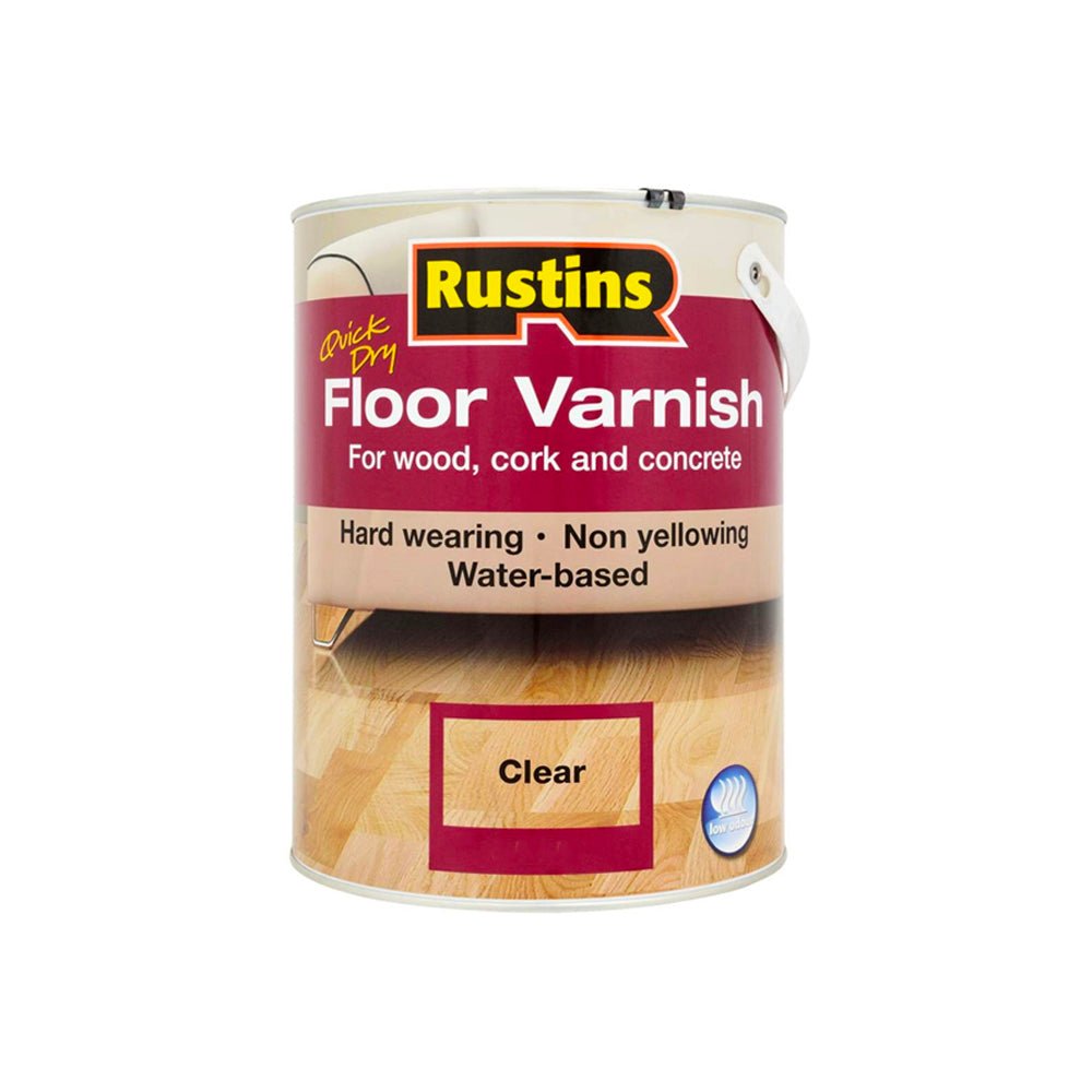 Rustins Quick Dry Floor Varnish - Restorate-5015332000036