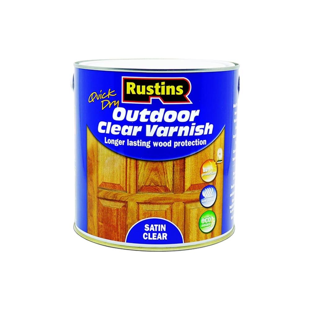 Rustins Quick Dry Outdoor Clear Varnish - Restorate-5015332711031