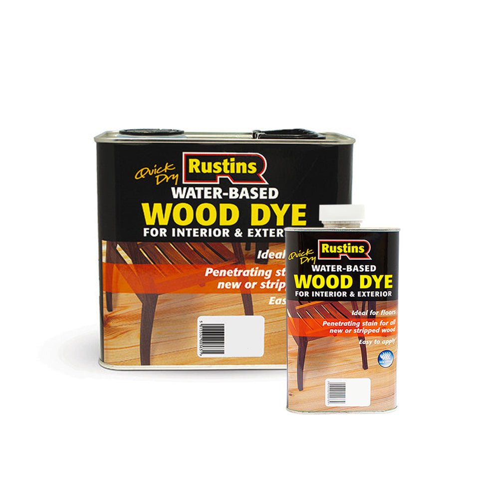 Rustins Quick Dry Water Based Wood Dye - Restorate-5015332003624