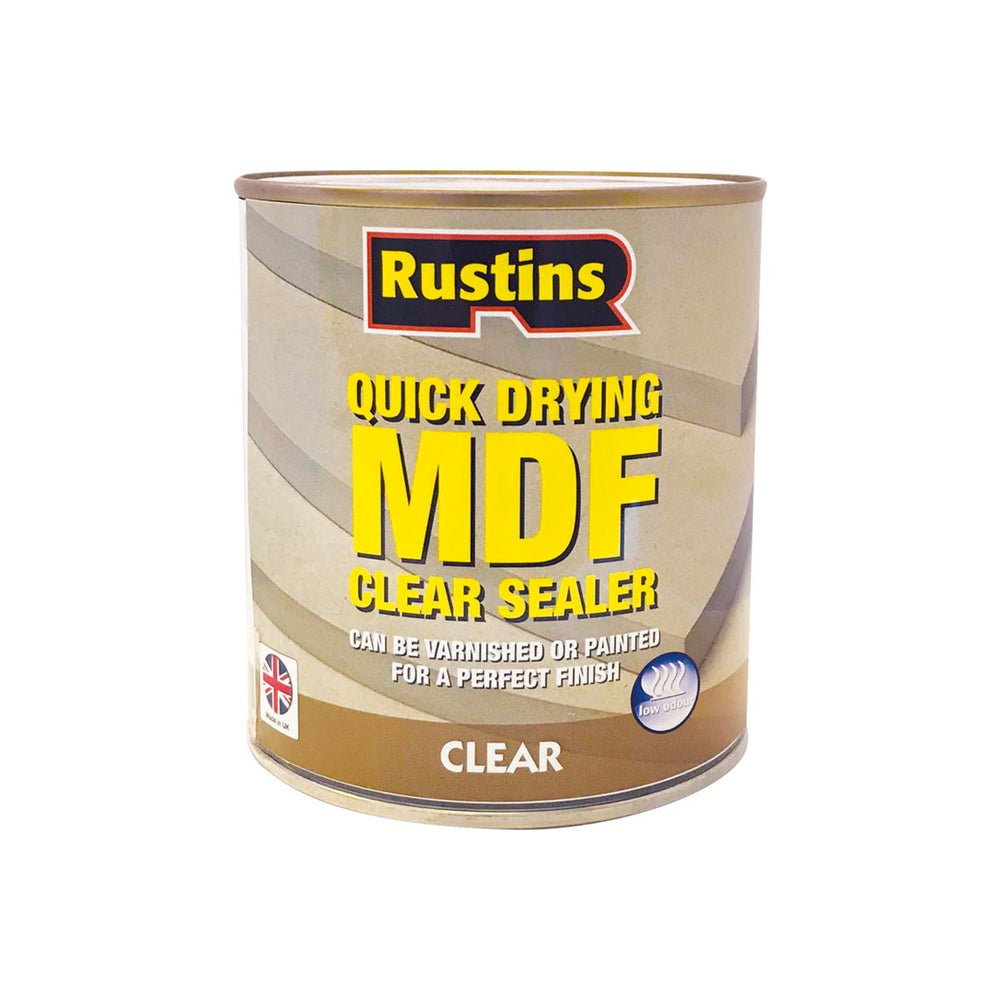 Rustins Quick Drying Clear MDF Primer Sealer 1 Litre - Restorate-5015332390038